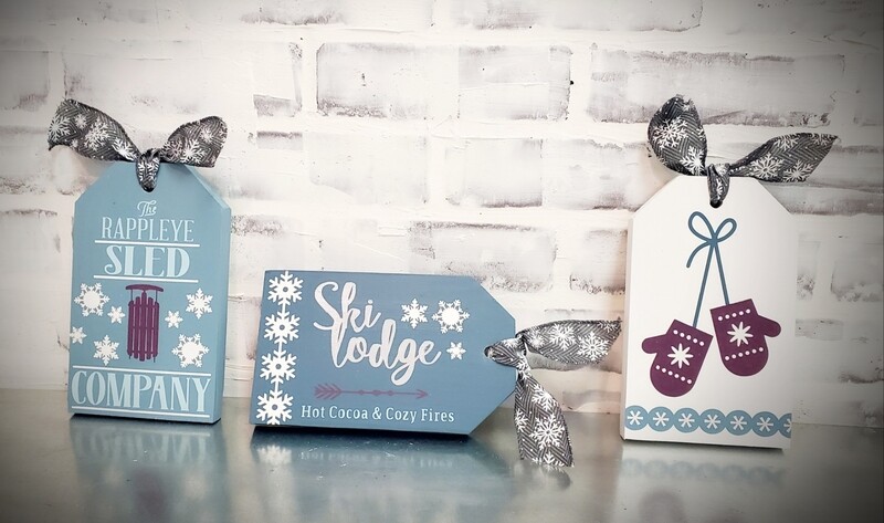 SET OF 3 WINTER TAGS (3@ 5 X 7 ea)-**