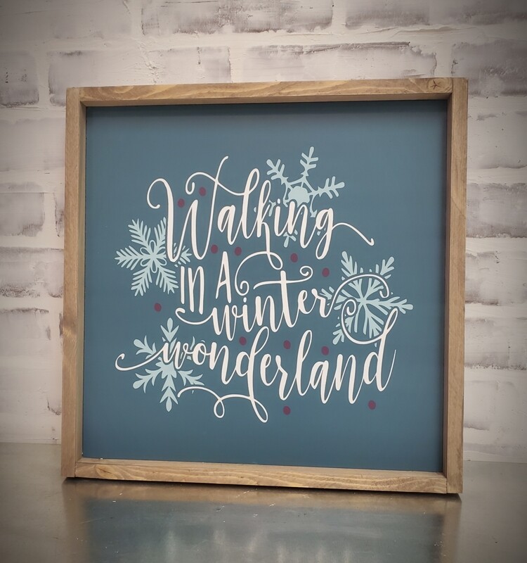 WALKING IN A WINTER WONDERLAND (14 x 14")