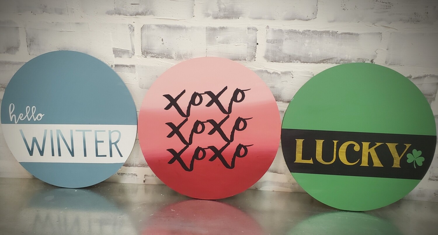 CHANGEABLE SHIPLAP CIRCLES ONLY- WINTER**