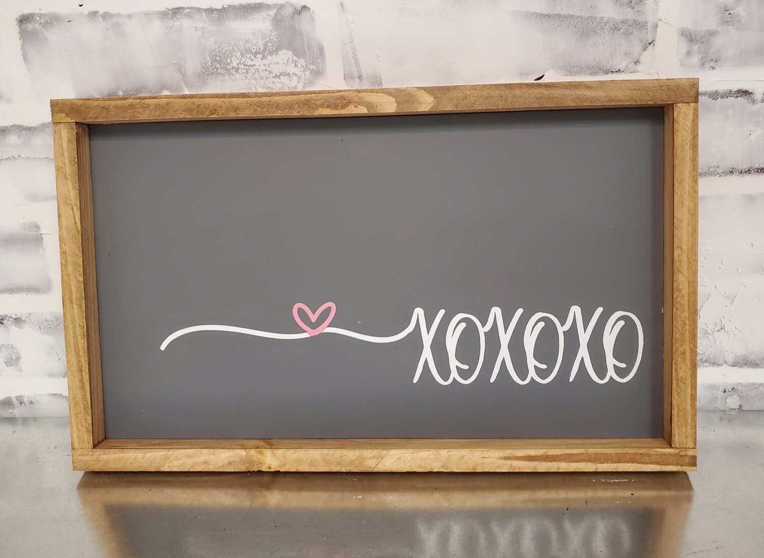 XOXO WITH HEART SWASH ( 8 X 14&quot;)-L