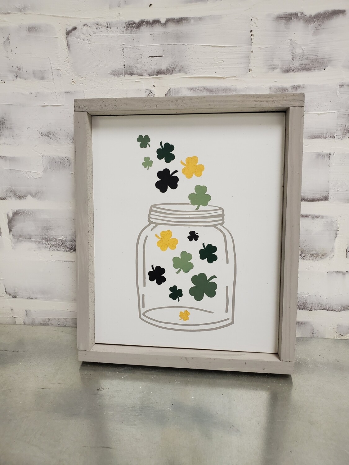 JAR OF SHAMROCKS (8 X 10&quot;)-P