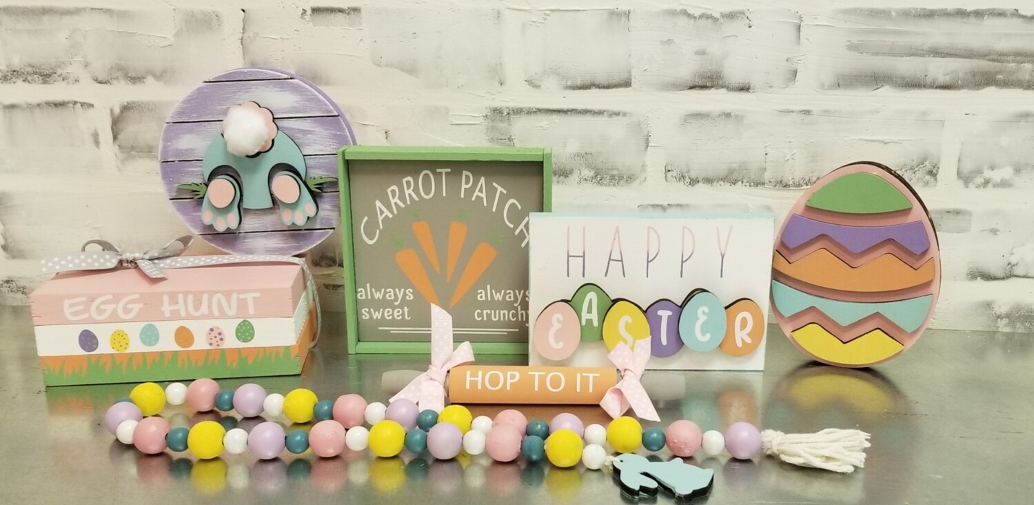 TIERED TRAY EASTER SET (7 PCS)**