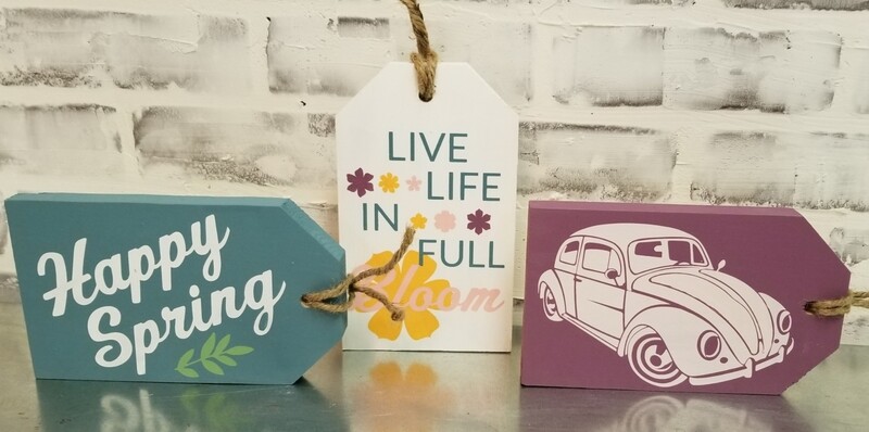 SET OF 3 SPRING TAGS-**
