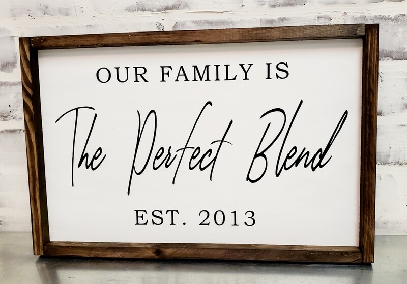 THE PERFECT BLEND SIGN  (10 X 16")-L