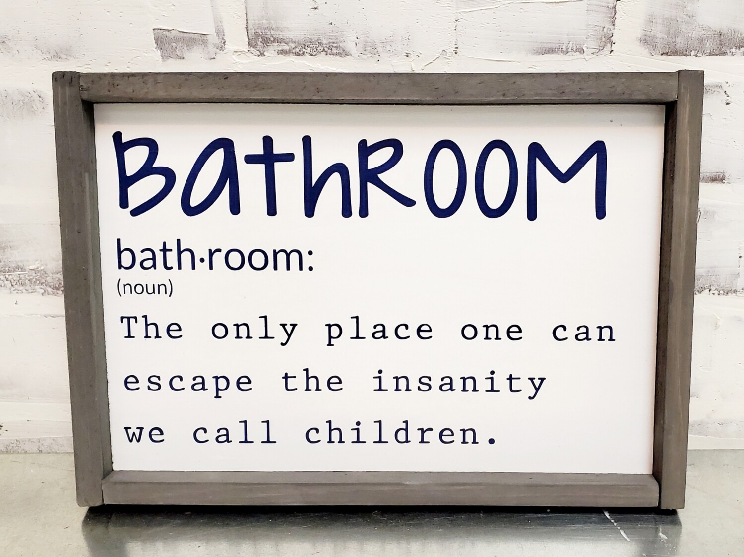BATHROOM DEFINITION (8 X 12&quot;)-L