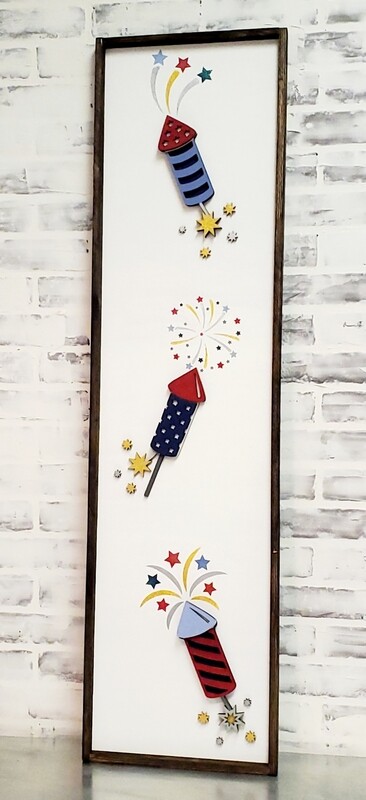 3D TALL FIRECRACKERS SIGN (12 X 48&quot;)-P*