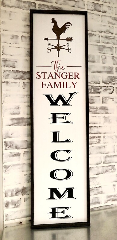 FARMHOUSE WELCOME SIGN (12 x 48&quot;)-P
