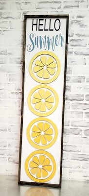 HELLO SUMMER LEMON SLICES (12 x 48&quot;)-P*