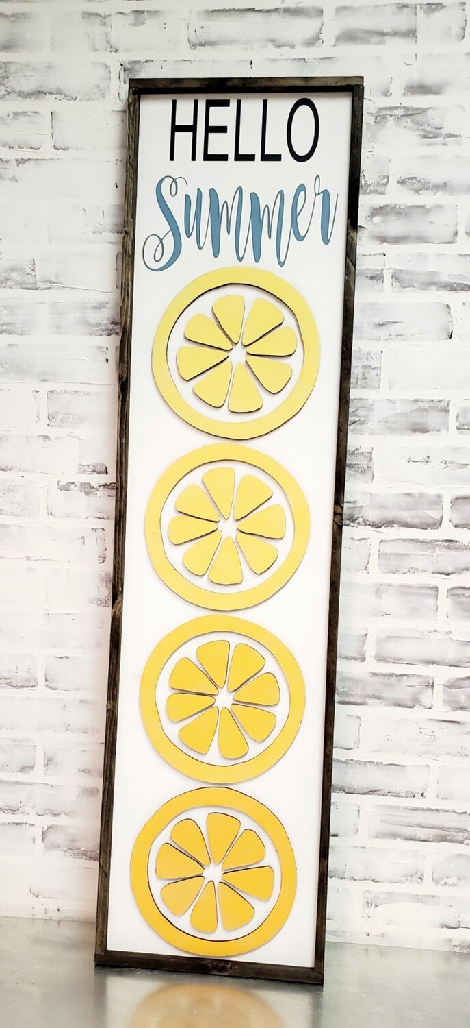 HELLO SUMMER LEMON SLICES (12 x 48&quot;)-P*
