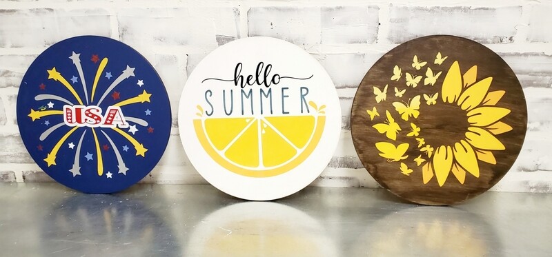 CHANGEABLE SHIPLAP CIRCLES ONLY-SUMMER**