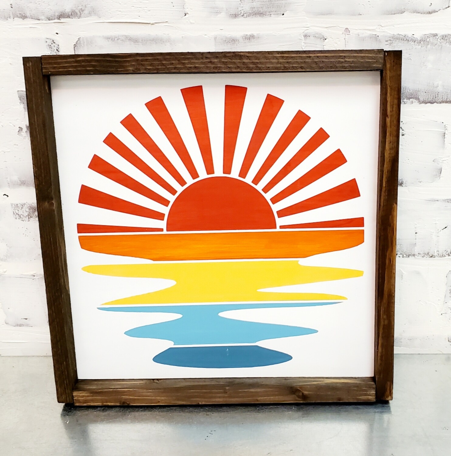 WATERCOLOR SUNSET (10 X 10&quot;)