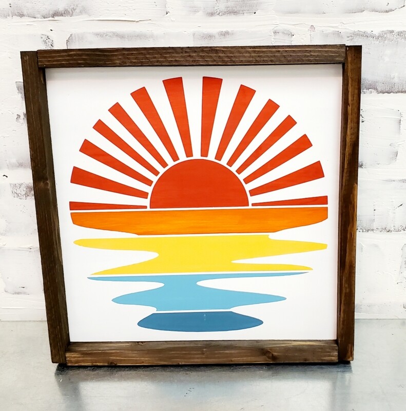 WATERCOLOR SUNSET (10 X 10&quot;)
