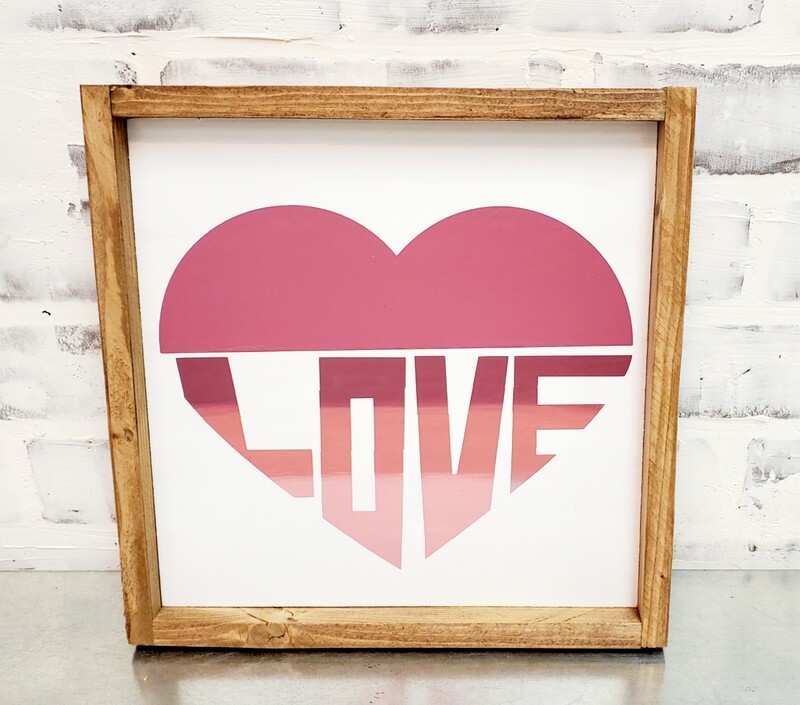OMBRE LOVE HEART (10 X 10&quot;)