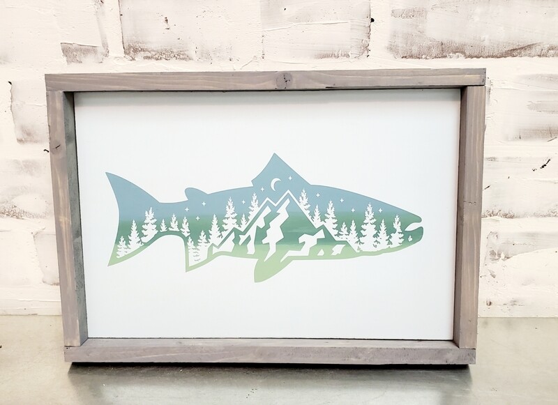 MOUNTAIN TROUT (8 X 12&quot;)-L