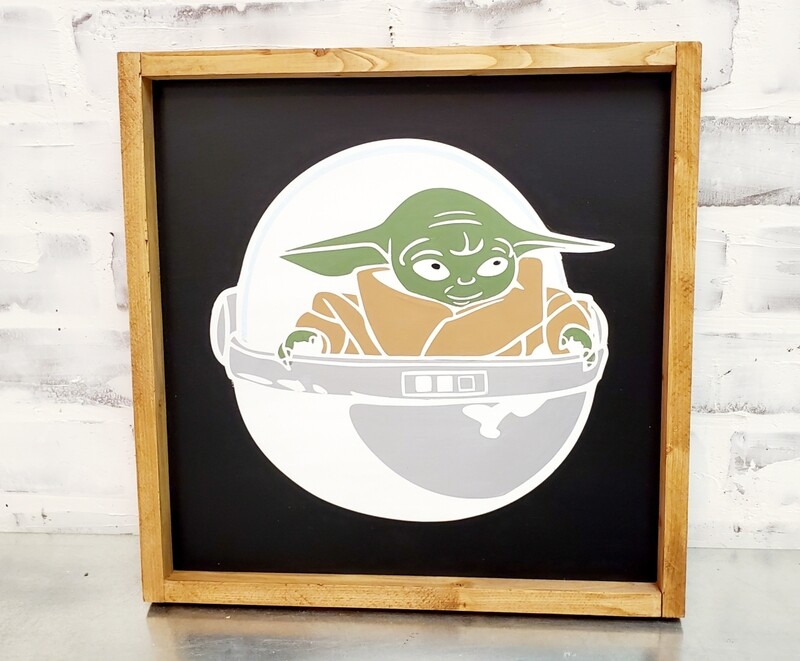 BABY YODA (12 X 12&quot;)