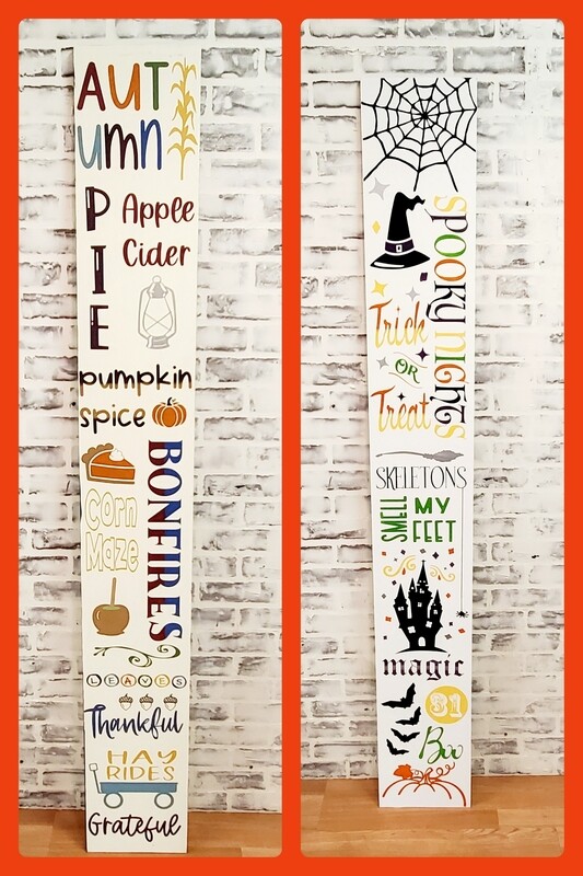 TALL REVERSIBLE FALL/HALLOWEEN SUBWAY 10 X 72&quot;)-P*