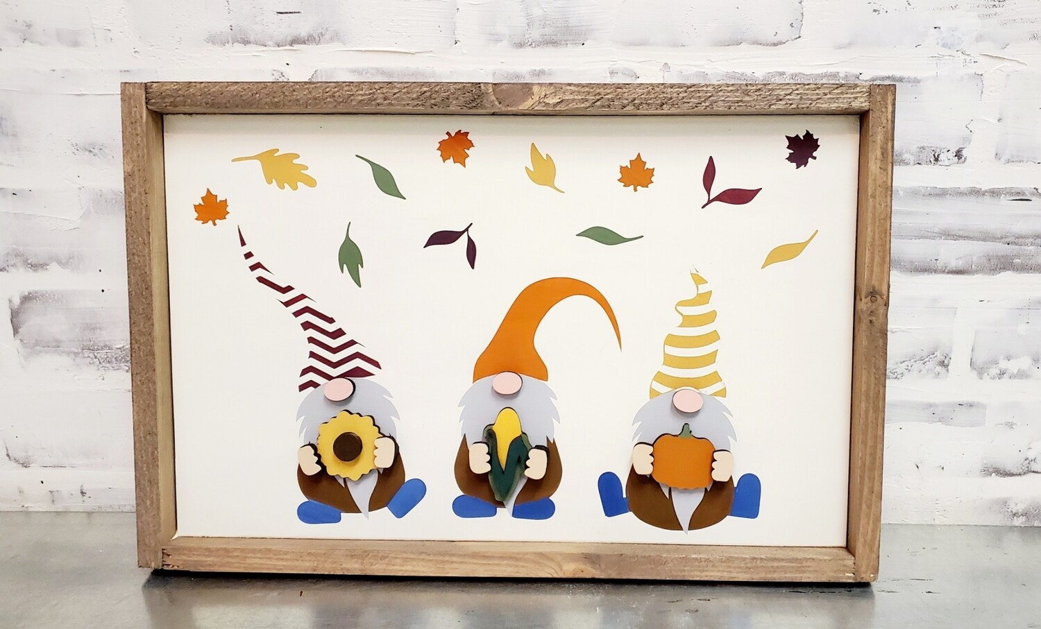 FALL GNOMES SIGN (10 x 16&quot;)-L*