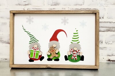 CHRISTMAS GNOMES (10 X 16&quot;)-L*