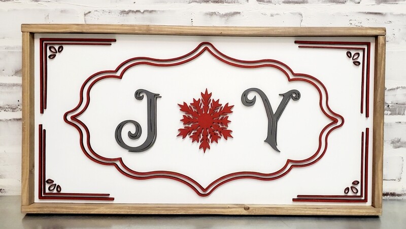 LASER JOY SIGN WITH CORNERS ( 12 X 24&quot;)-L*