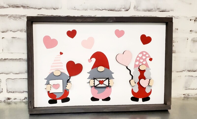 VALENTINES GNOMES (10 X 16")-L*