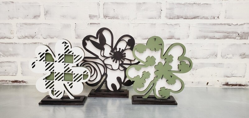 STANDING LASER SHAMROCKS