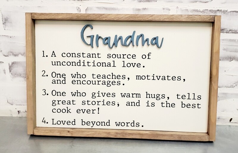GRANDMA DEFINITION (10 X 16")-L*