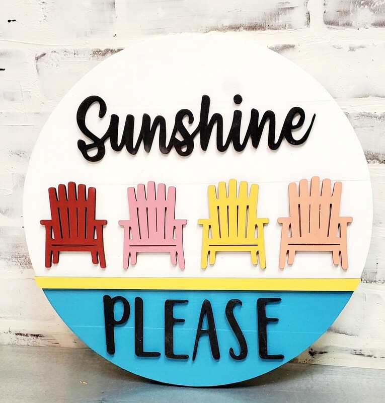 ROUND SUNSHINE PLEASE (15&quot;)*