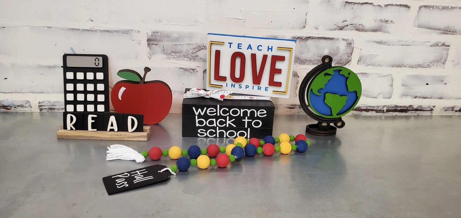 TIERED TRAY BACK TO SCHOOL SET**