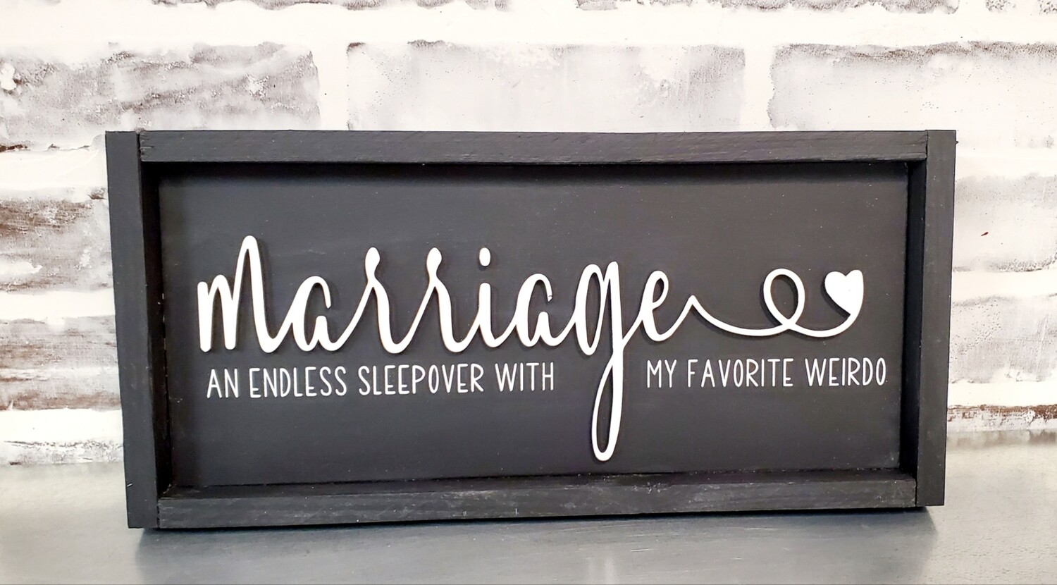 MARRIAGE AN ENDLESS SLEEPOVER(8 X 14)-L*