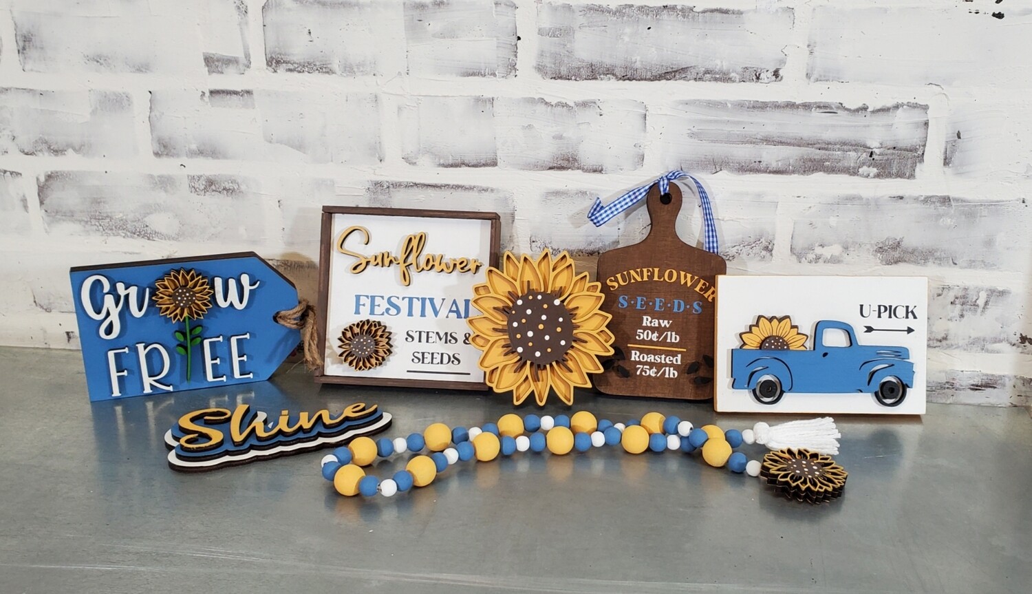 TIERED TRAY SUNFLOWER SET-**