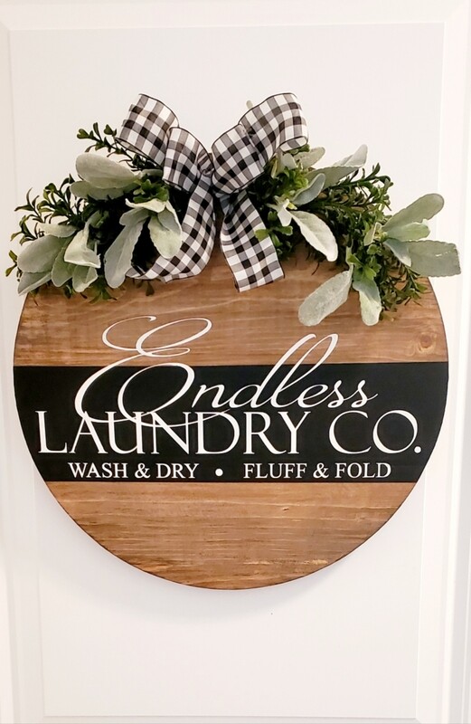 ENDLESS LAUNDRY CO. (15&quot; CIRCLE)- **