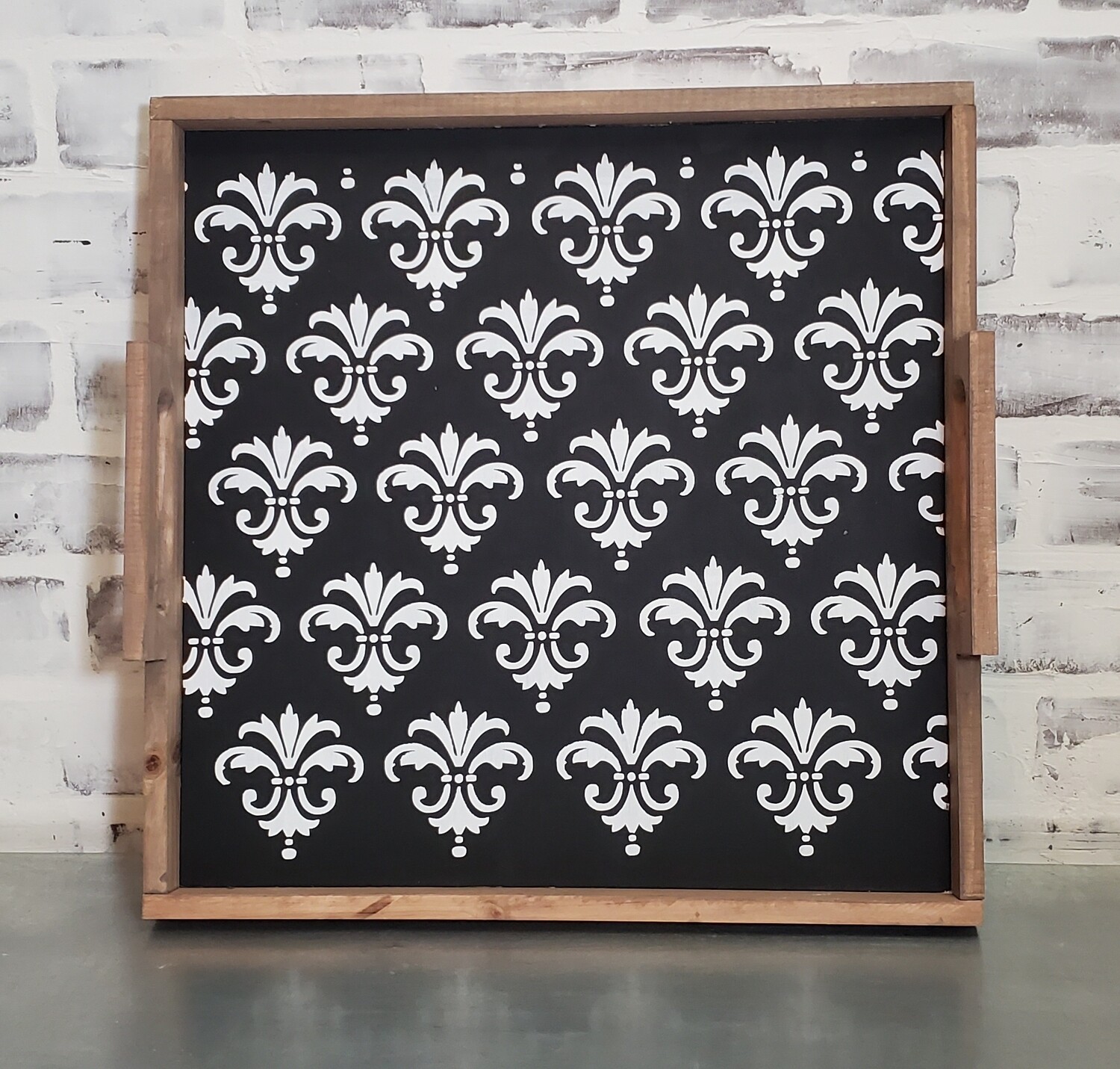 DAMASK TRAY  (15 X 15")-*