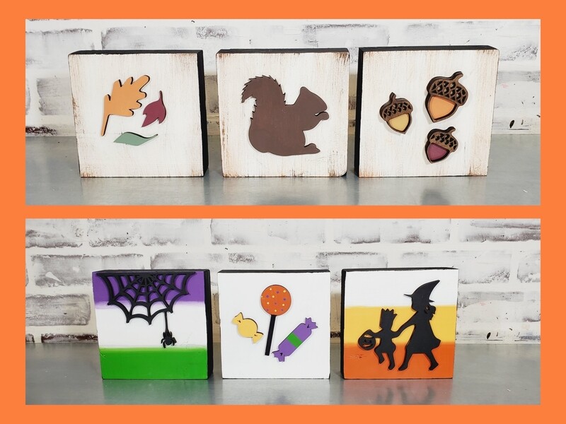 REVERSIBLE FALL/HALLOWEEN BLOCKS*