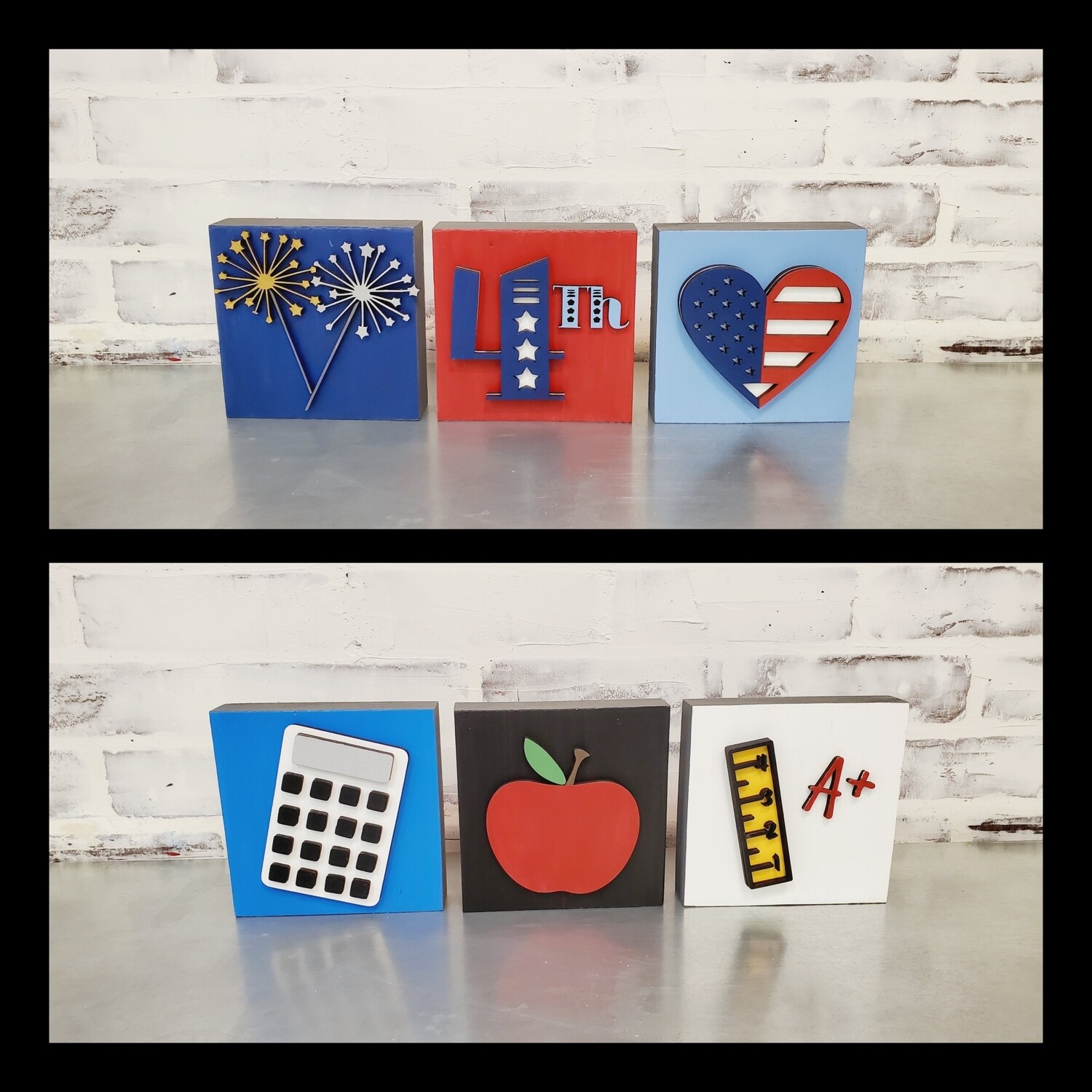 REVERSIBLE 4TH/BACK TO SCHOOL BLOCKS*