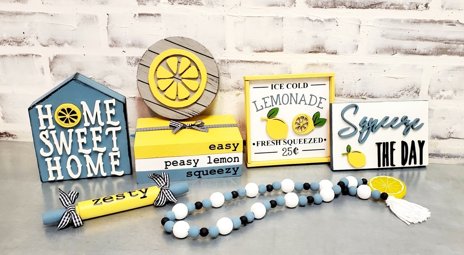 TIERED TRAY LEMON SET (7 PCS) TRAY NOT INCL **