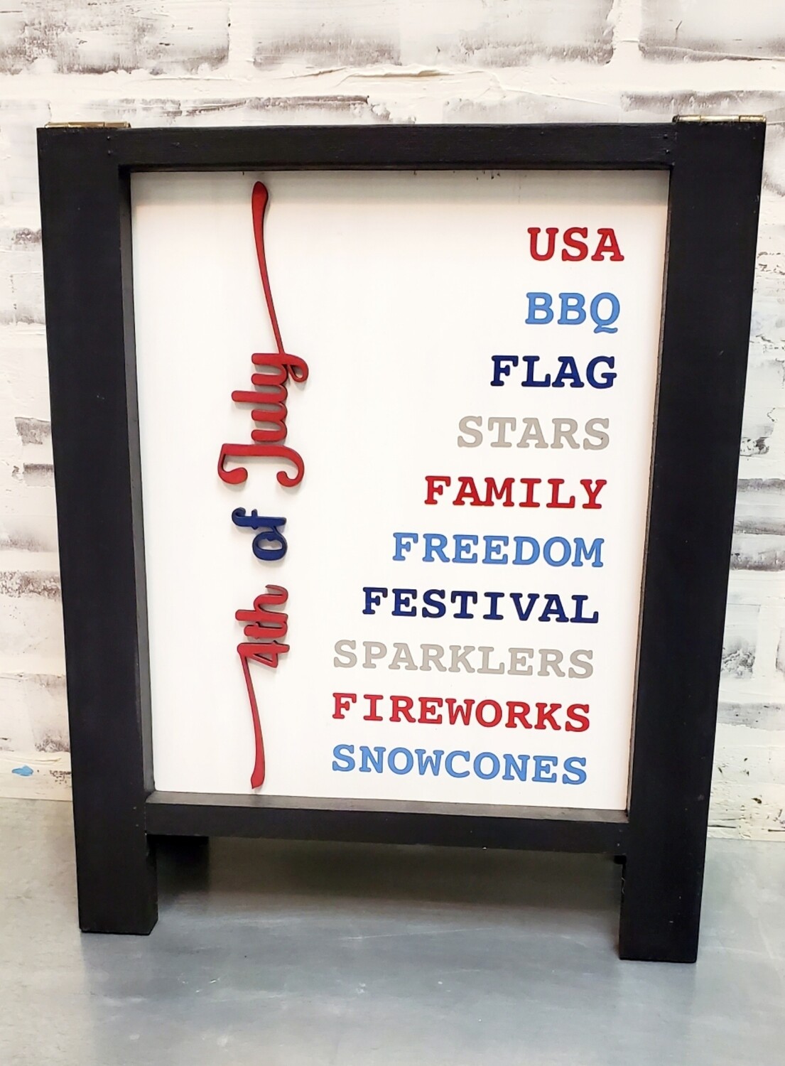 CHANGEABLE MINI A-FRAME SIGN*