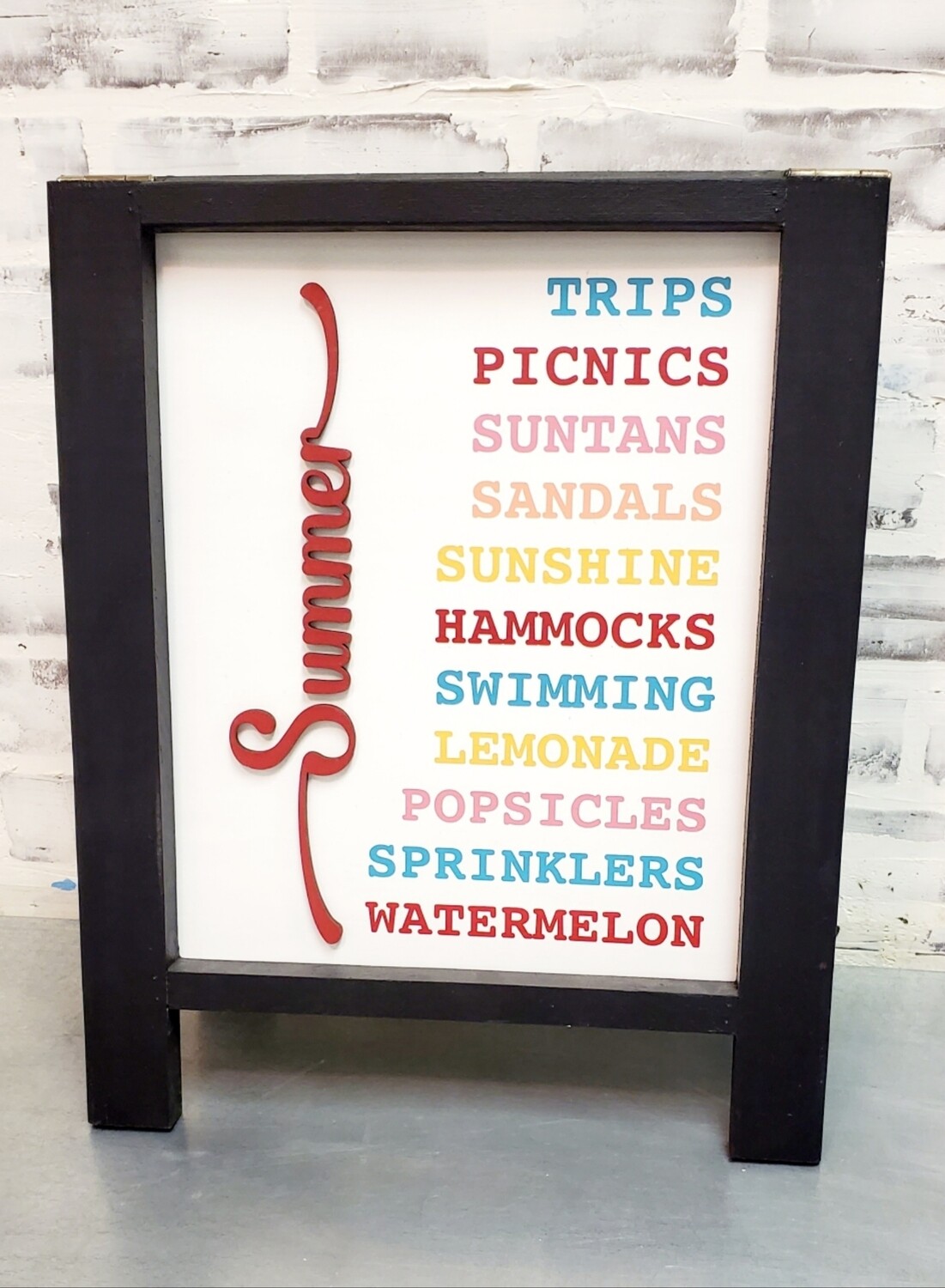 CHANGEABLE MINI A-FRAME SIGN*
