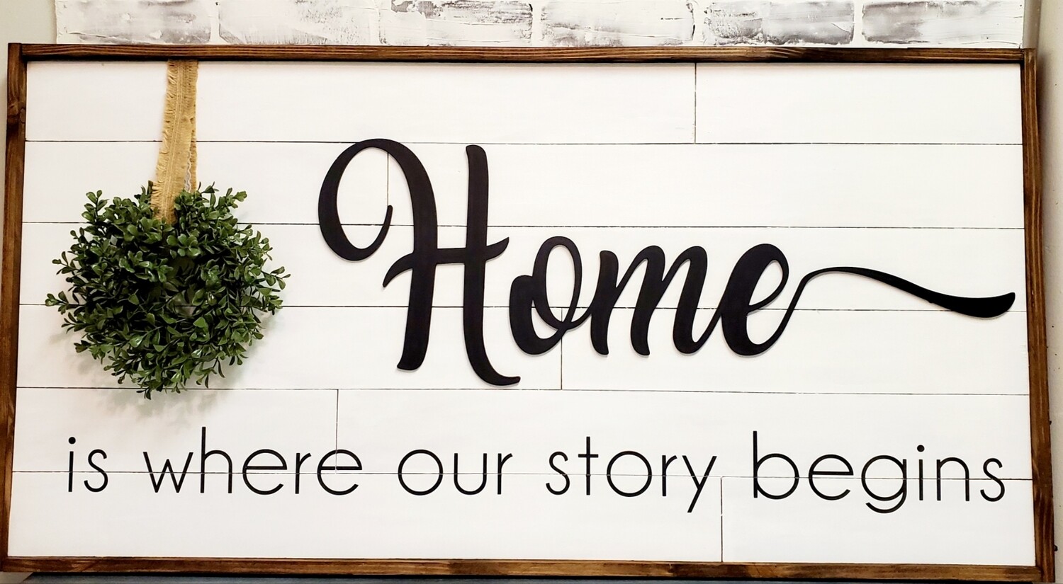 HOME...WHERE OUR STORY BEGINS ( 24 X 48&quot;)-L