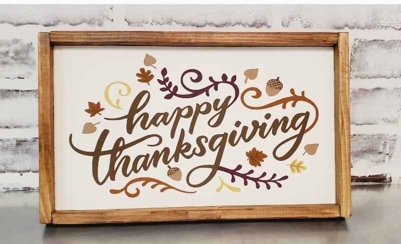 HAPPY THANKSGIVING  ( 10 X 16-L)