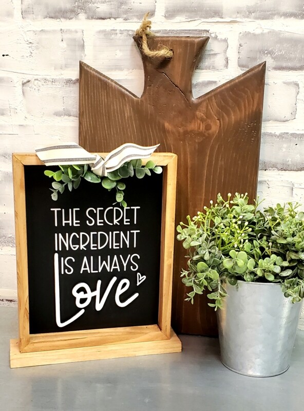 STANDING SECRET INGREDIENT SIGN**