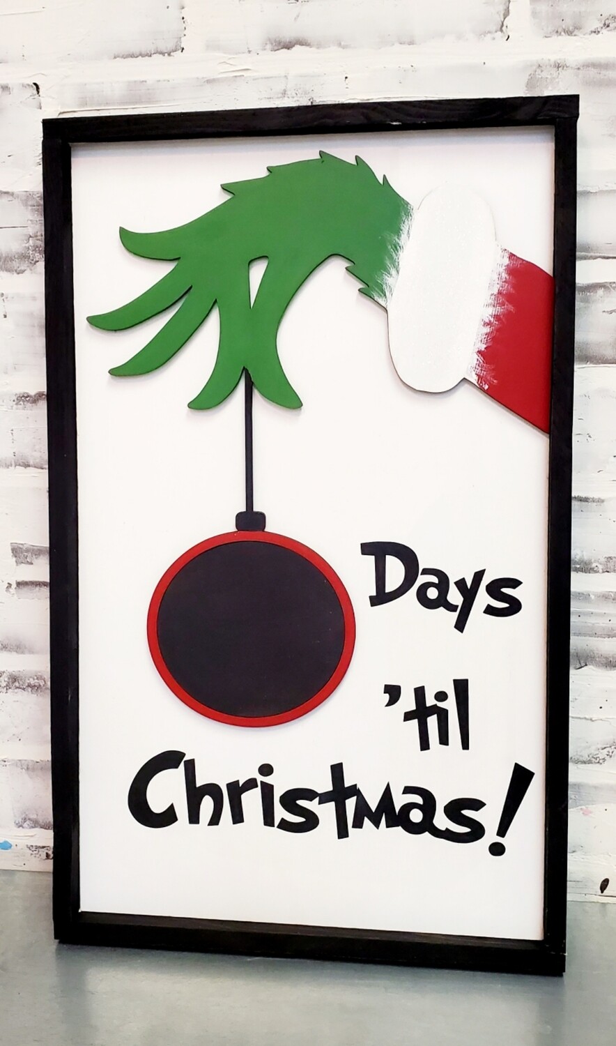 GRINCH COUNTDOWN SIGN (12 X 20&quot;)-P*
