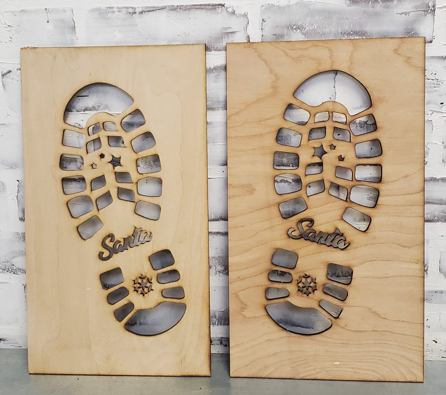 SANTA&#39;S FOOTPRINT STENCIL-*