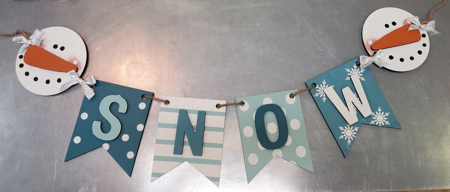 SNOW LASER BANNER-**