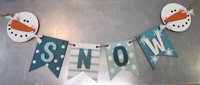 SNOW LASER BANNER-**