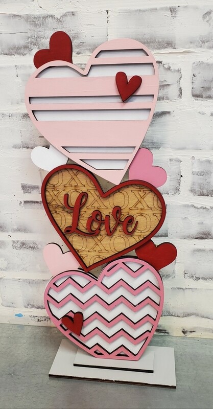 STACKING LASER HEARTS