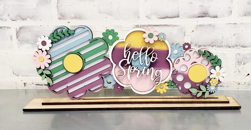 LASER STANDING FLOWERS (7 X 16")*