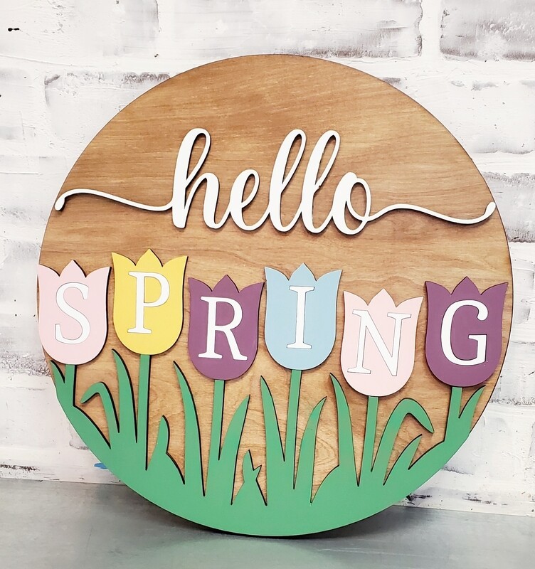 LASER HELLO SPRING TULIPS (15")*