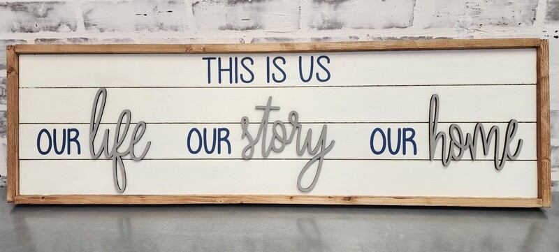 SHIPLAP THIS IS US (10 X 36&quot;)-L*