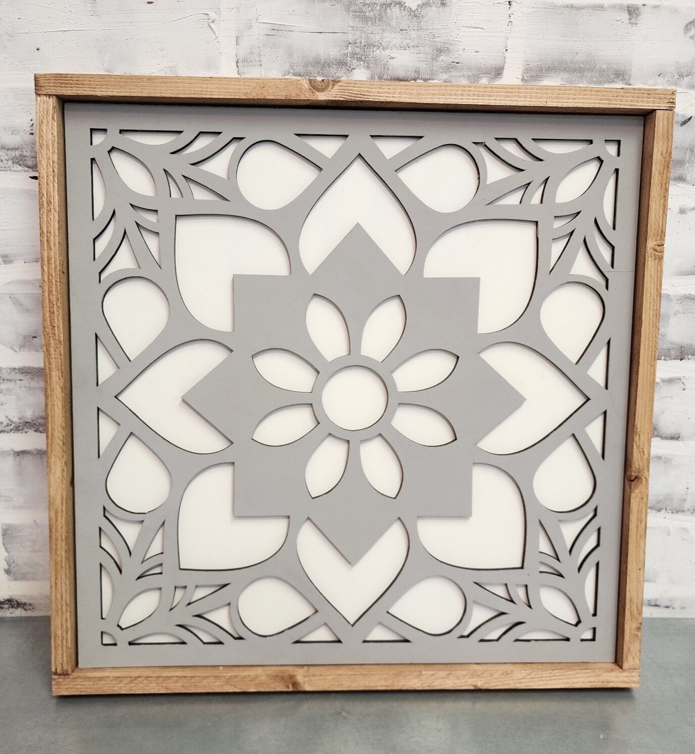 FRAMED MANDALA (16 X 16)*