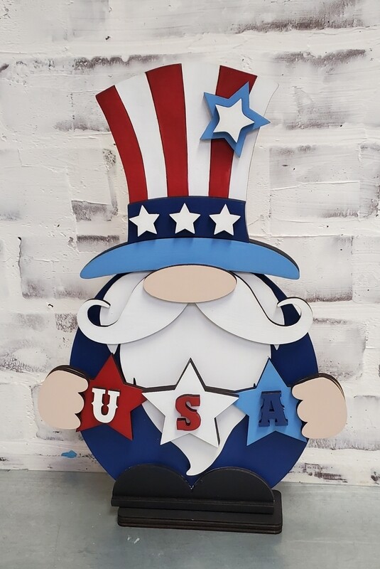 STANDING PATRIOTIC GNOME-*